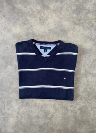 Pull Tommy Hilfiger rayé bleu marine (taille L / G), marque: Tommy Hilfiger, état: Très bon état, taille: L, 20,00 €, 21,70 € Protection acheteurs incluse