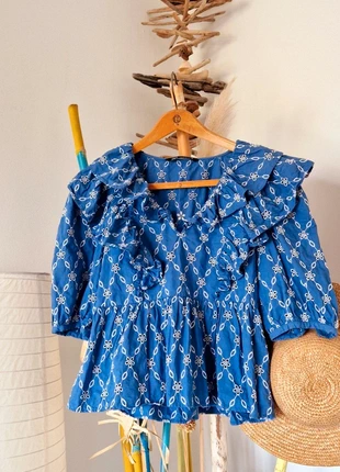 Blouse brodée Zara Taille Mb💐, merk: Zara, staat: Heel goed, maat: M / 38 / 10, € 15,00, € 16,45 inclusief Kopersbescherming