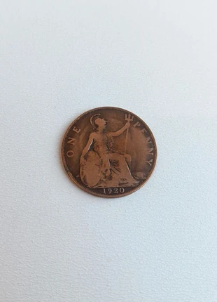 Moneda un penique Gran Bretaña 1920, condizioni: Buone, €3.00, €3.85 include la Protezione acquisti