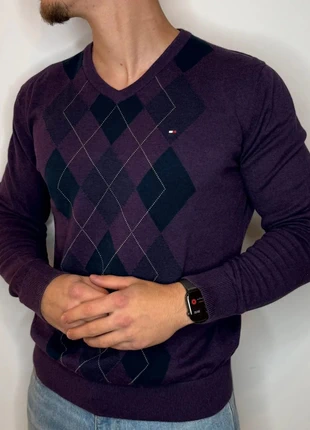 Pull col V Tommy Hilfiger homme marine/violet très bon état taille L coton #35, marque: Tommy Hilfiger, état: Très bon état, taille: L, 40,00 €, 42,70 € Protection acheteurs incluse