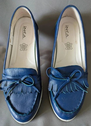 Chaussures femme INEA Radia en cuir bleu vif taille 39, brand: Inéa, condition: Good, size: 39, €16.00, €17.50 includes Buyer Protection Pro
