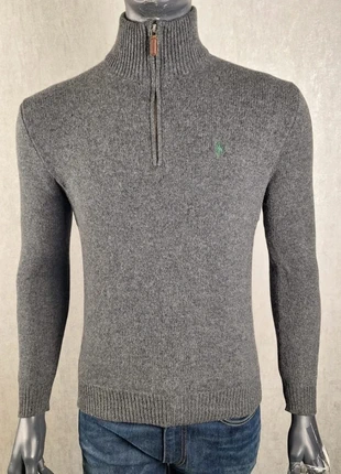 Pull 1/4 Zip Polo By Ralph Lauren Couleur Gris Foncé Cavalier Vert Taille S/M? en très bon état, marque: Polo Ralph Lauren, état: Très bon état, taille: M, 64,90 €, 68,85 € Protection acheteurs (Pro) incluse