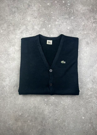 Gilet Cardigan À Boutons Lacoste Taille M Homme Noir Logo Brodé #LA132, brand: Lacoste, condition: Very good, size: M, €35.00, €37.45 includes Buyer Protection Pro