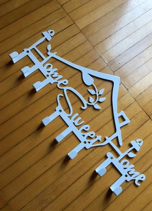 Carinissimo portachiavi da parete decorativo con 8 ganci e scritta Home Sweet Home #341-10, état: Neuf sans étiquette, 6,90 €, 7,95 € Protection acheteurs incluse