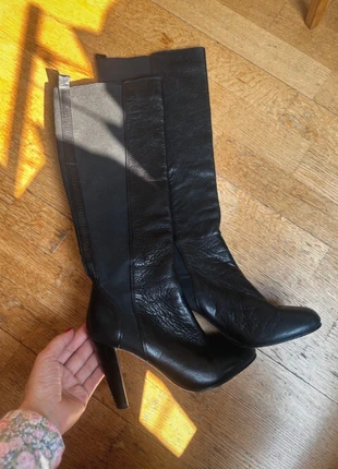Bottes hautes DKNY bi-matière cuir et stretch – T38,5, marke: DKNY, zustand: Gut, größe: 38.5, 18,00 €, 19,60 € inklusive Vinted-Käuferschutz