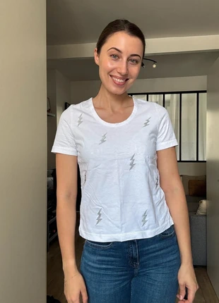 T-shirt blanc Lucy & Co – Taille S/M (convient S), brand: Lucy & Co., condition: Very good, size: S / 36 / 8, €4.00, €4.90 includes Buyer Protection