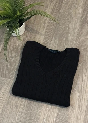 Polo Ralph Lauren noir logo bleu authentique en Col V pour femme Taille L, marque: Ralph Lauren, état: Très bon état, taille: L / 40 / 12, 50,90 €, 54,15 € Protection acheteurs incluse