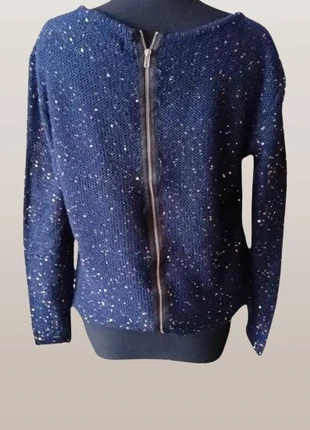 "papillone" pull marine femme avec sequins T.42, marke: Papillonne, zustand: Sehr gut, größe: XL / 42 / 14, 3,00 €, 3,85 € inklusive Vinted-Käuferschutz