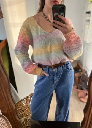 Pull multicolore à rayures, marca: Inconnu, estado: Muy bueno, tamaño: S / 36 / 8, 11,00 €, 12,25 € Protección al comprador incluida