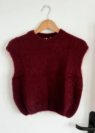 Pull bordeaux sans manches, brand: Made In Italy, condition: New with tags, size: S / 36 / 8, €35.00, €37.45 includes Buyer Protection