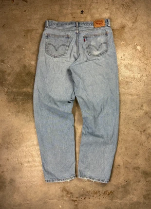 Jean Levi’s oversize baggy coupe large droit vintage bleu délavé W34 L34, merk: Levi's, staat: Goed, maat: W34 | FR 44, € 20,00, € 21,70 inclusief Kopersbescherming Pro
