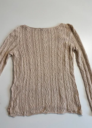 Pull torsadé beige à col bateau – Lauren Ralph Lauren – Taille L, marca: Ralph Lauren, estado: Muito bom, tamanho: L / 40 / 12, €15.00, €16.45 inclui Proteção do Comprador Pro