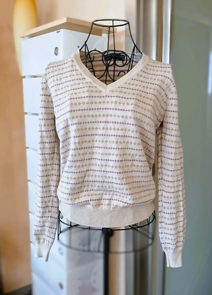 Pullover beige ZARA con collo a V, marque: Zara, état: Neuf sans étiquette, taille: M / 38 / 10, 14,00 €, 15,40 € Protection acheteurs incluse