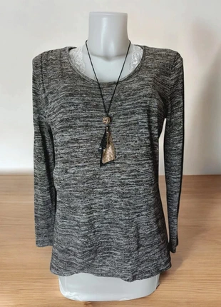 Pull chiné à paillettes, brand: Premaman, condition: Very good, size: L / 40 / 12, €4.50, €5.43 includes Buyer Protection