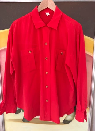Bellissima camicia rossa over M/L vintage, zustand: Sehr gut, größe: L / 40 / 12, 5,00 €, 5,95 € inklusive Vinted-Käuferschutz