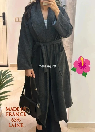 Manteau gris chiné laine femme, marque: Boutique Parisienne, état: Très bon état, taille: L / 40 / 12, 38,00 €, 40,60 € Protection acheteurs incluse