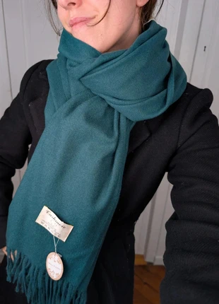 Écharpe vert #bouteille canard (cachemire et laine), neuve, brand: Cashmere, condition: New with tags, €24.90, €26.85 includes Buyer Protection Pro