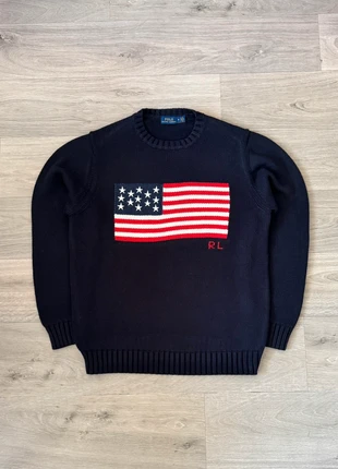 Sweat USA Flag Ralph Lauren / Pull Col Rond – Taille M, marke: Ralph Lauren, zustand: Sehr gut, größe: M, 95,00 €, 100,45 € inklusive Vinted-Käuferschutz