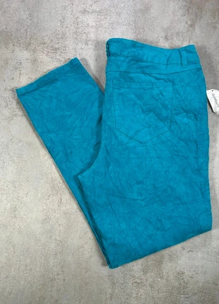 Pantalon Vintage En Velours Côtelé / Corduroy Rozali bleu vert fluide froissé taille 16, marca: Vintage Dressing, estado: Muy bueno, tamaño: XXXL / 46 / 18, 13,00 €, 14,35 € Protección al comprador Pro incluida