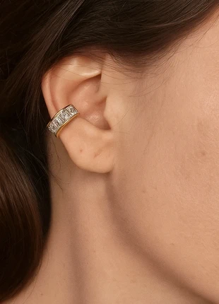 Earcuff doré 18K en acier inoxydable avec cristaux, marke: Sérénité Bijoux, zustand: Sehr gut, 15,00 €, 16,45 € beinhaltet Vinted-Käuferschutz Pro