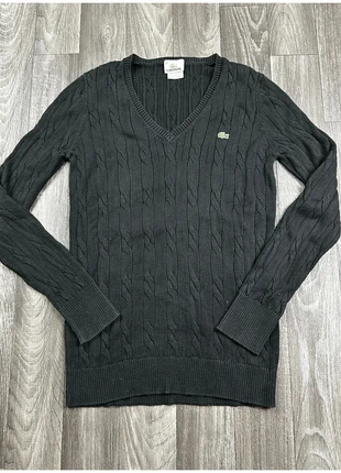 Pull torsadé noir Lacoste L – Classique et élégant – Très bon état, brand: Lacoste, condition: Very good, size: L / 40 / 12, €33.90, €36.30 includes Buyer Protection