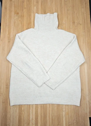 Pull col montant crème beige clair côtelé in april 1986 T: unique, brand: In April 1986, condition: Very good, size: One size, €7.50, €8.58 includes Buyer Protection