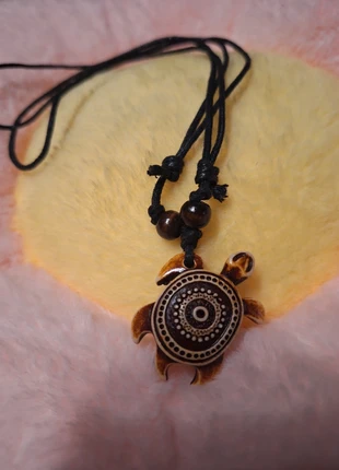 Collier pendentif tortue ethnique – marron & noir, marque: Nature, état: Très bon état, 2,70 €, 3,54 € Protection acheteurs incluse