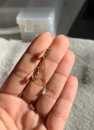 Créoles avec oxyde de zirconium pendant chic, marque: Allurable Bijoux, état: Neuf sans étiquette, 10,00 €, 11,20 € Protection acheteurs (Pro) incluse