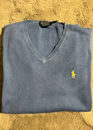 Pull Ralph Lauren Bleu Logo brodé Jaune - Taille S 019, brand: Ralph Lauren, condition: Very good, size: S, €39.00, €41.65 includes Buyer Protection