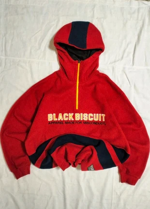 Vintage y2k pile fleece Zip up red heavy embroidered black biscuit american, marca: Vintage Dressing, estado: Nuevo sin etiquetas, tamaño: XXL, 15,00 €, 16,45 € Protección al comprador incluida