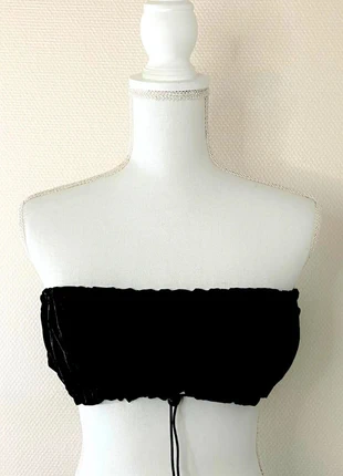 Black Fashion - Crop Top Sans Bretelles Avec Détails Élastiques - Noir - Taille S, marke: Black Fashion, zustand: Neu, mit Etikett, größe: S / 36 / 8, 7,50 €, 8,58 € beinhaltet Vinted-Käuferschutz Pro