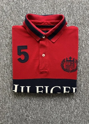 Polo Tommy Hilfiger Rouge M Homme Coton Médaillon M #4413, brand: Tommy Hilfiger, condition: Very good, size: M, €23.00, €24.85 includes Buyer Protection Pro