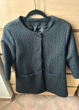 Soprabito nero damascato L con manica a tre quarti interamente foderato pari al nuovo, marque: Boutique Bohéme, état: Très bon état, taille: L / 40 / 12, 27,00 €, 29,05 € Protection acheteurs incluse