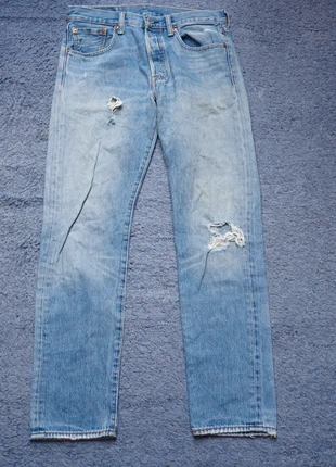 Levis 501CT Mens Jeans W34 L36 Light Blue Stone Wash Red Tab Customized Tapered, brand: Levi's, condition: Good, size: W30, £17.95, £19.55 includes Buyer Protection