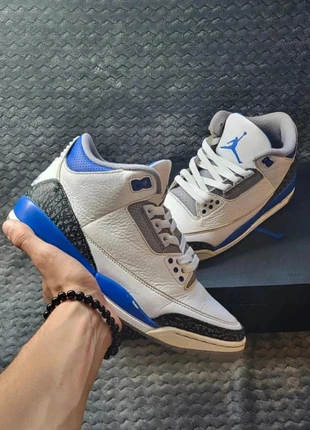 Jordan 3 racer blue / taille 41 / blanc et bleu, brand: Jordan, condition: Very good, size: 41, €75.00, €79.45 includes Buyer Protection
