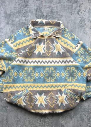 Vintage 80s/90s Crazy Pattern Fleece – Size L – Rare Retro Style, marke: Vintage Dressing, zustand: Sehr gut, größe: L, 35,00 €, 37,45 € inklusive Vinted-Käuferschutz