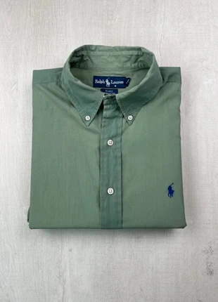 Chemise Ralph Lauren verte col boutonné coton Oxford logo bleu brodé L homme classic fit Blake, marque: Ralph Lauren, état: Bon état, taille: L, 30,00 €, 32,20 € Protection acheteurs (Pro) incluse