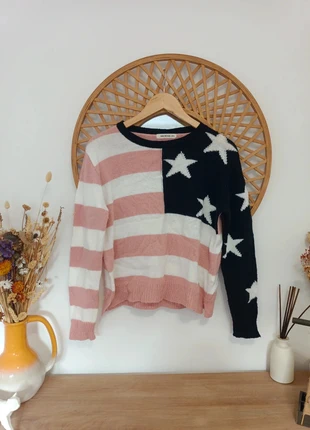 Jersey de Brownie en tonos rosa pastel y blanco, talla XS-S, marque: Brownie, état: Très bon état, taille: XS / 34 / 6, 20,00 €, 21,70 € Protection acheteurs incluse