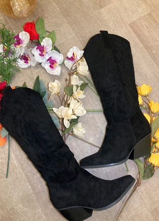 Santiags hautes noires, marque: Santiags, état: Neuf avec étiquette, taille: 39, 35,00 €, 37,45 € Protection acheteurs incluse