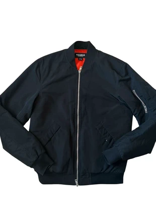 Blouson Bomber Pull & Bear Noir S | Veste Streetwear Mi-Saison, brand: Pull & Bear, condition: Very good, size: S / 36 / 8, €18.00, €19.60 includes Buyer Protection
