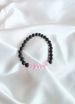 Beau bracelet femme en pierres naturelles de lave et quartz rose _ idée cadeau, marque: Magnifique, état: Très bon état, 7,00 €, 8,05 € Protection acheteurs incluse