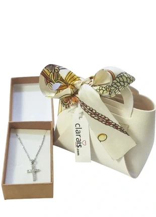 Pendente Crocifisso Con catenina Acciaio - Catenina Con Crocifisso Acciaio, brand: Clarais, condizioni: Nuovo con cartellino, €3.99, €4.89 include la Protezione acquisti Pro