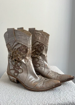 Santiags Vero Cuoio en cuir, marque: Vero Cuoio, état: Bon état, taille: 40, 42,00 €, 44,80 € Protection acheteurs incluse