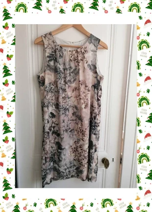 Robe chasuble H&M bohème boudoir blanc/beige/rose – Dress / Kleid / Jurk / Vestito / Vestido, brand: H&M, condition: Very good, size: XL / 42 / 14, €15.00, €16.45 includes Buyer Protection