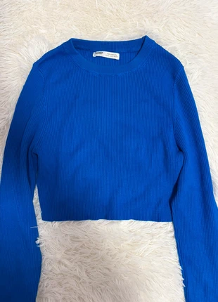 Jersey crop top azul eléctrico, marque: Pull & Bear, état: Très bon état, taille: L / 40 / 12, 8,00 €, 9,10 € Protection acheteurs incluse