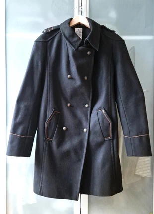 Manteau IKKS noir officier taille L, merk: IKKS, staat: Heel goed, maat: L / 40 / 12, € 55,00, € 58,45 inclusief Kopersbescherming