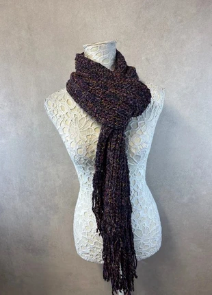 Écharpe violet tweed multicolore à franges – Sans marque – Lot MI19, état: Très bon état, 4,60 €, 5,53 € Protection acheteurs (Pro) incluse