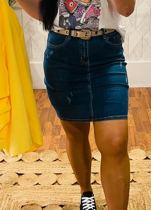 Jupe en Jeans, marca: Boutique Parisienne, estado: Novo com etiquetas, tamanho: S / 36 / 8, €15.00, €16.45 inclui Proteção do Comprador