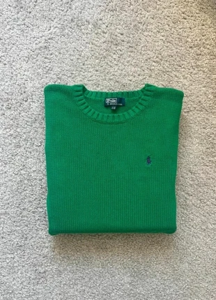 Pull Col rond Ralph Lauren Femme | Taille XS | Couleur Vert Logo violet, brand: Ralph Lauren, condition: Very good, size: XS / 34 / 6, €30.00, €32.20 includes Buyer Protection
