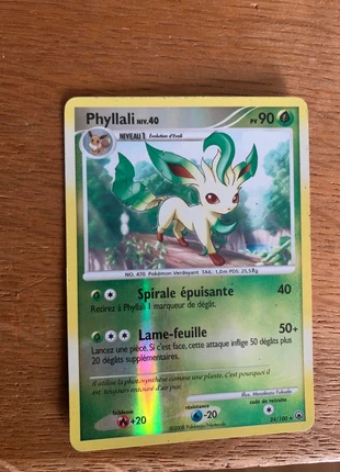 Phyllali 24/100 reverse, marke: Pokémon, zustand: Sehr gut, 6,00 €, 7,00 € inklusive Vinted-Käuferschutz